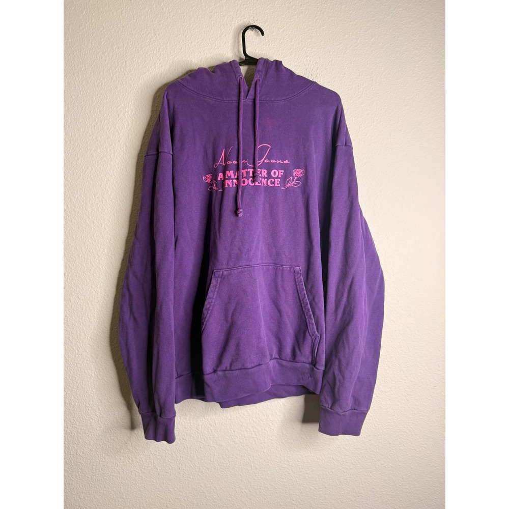 Noon Goons Purple Hoodie L Matter of Innocence Embroidered Streetwear Pullover